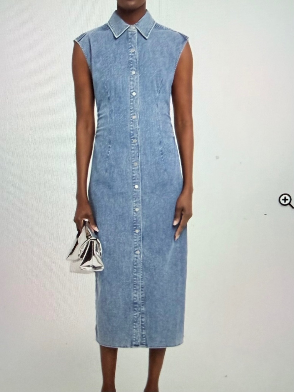 Rag & Bone Leah Denim Dress , Size 8, - Picture 2 of 5